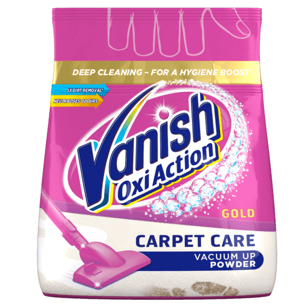 Vanish Gold Oxi Action Carpet Care Vacuum Up Powder, 650g 
