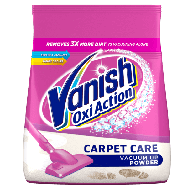Vanish Oxi Action Carpet Care Vacuum Up Powder, 650g